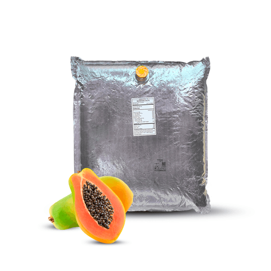 44 Lb Papaya Aseptic Fruit Purée Bag - AFP | Aseptic Fruit Purees