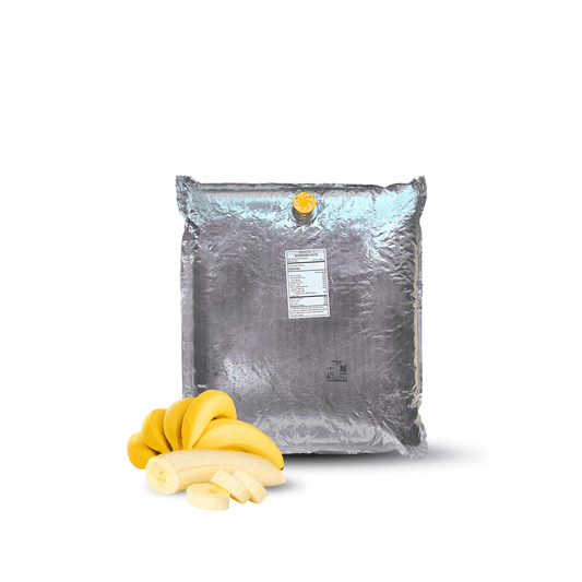 11 Lb Banana Aseptic Fruit Purée Bag - AFP | Aseptic Fruit Purees