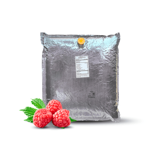 44 Lb Raspberry Aseptic Fruit Purée Bag - AFP | Aseptic Fruit Purees