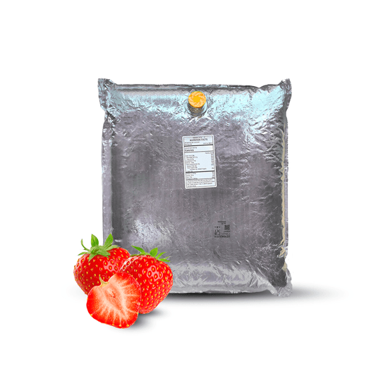 44 Lb Strawberry Aseptic Fruit Purée Bag - AFP | Aseptic Fruit Purees