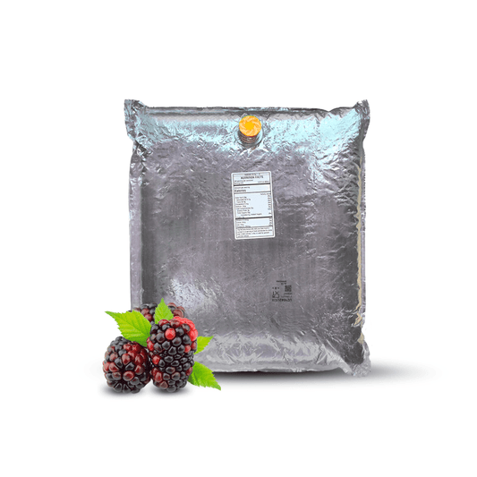 44 Lb Blackberry (Andean Variety) Aseptic Fruit Purée Bag - AFP | Aseptic Fruit Purees