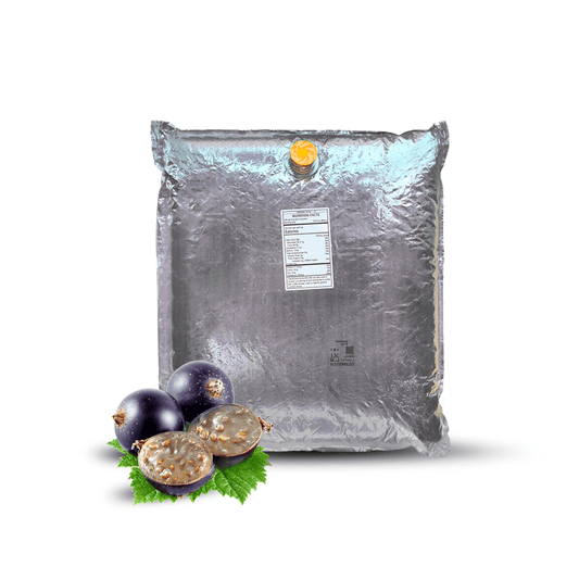 44 Lb Black Currant Aseptic Fruit Purée Bag - AFP | Aseptic Fruit Purees