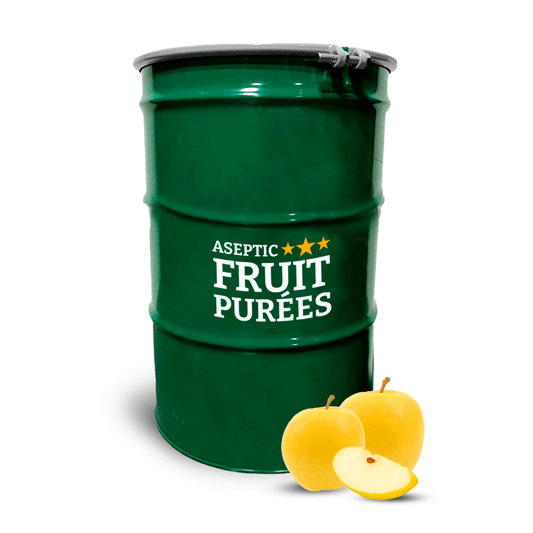498 Lbs Apple (Golden Delicious) Aseptic Fruit Purée Drum^ - AFP | Aseptic Fruit Purees