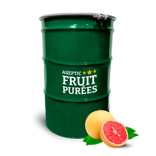 485 Lb Grapefruit Aseptic Fruit Purée Drum - AFP | Aseptic Fruit Purees