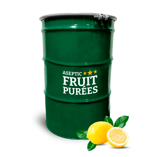 485 Lbs Lemon Aseptic Fruit Purée Drum *Out of Stock, Pre Order NOW! Available on JUNE 24 - AFP | Aseptic Fruit Purees