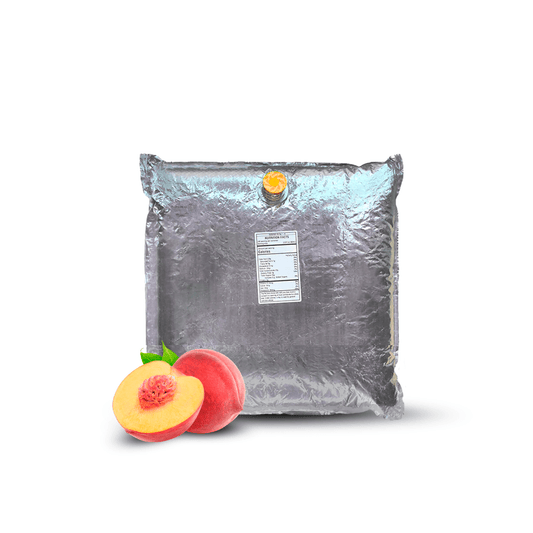4.4 Lb Peach Aseptic Fruit Purée Bag - AFP | Aseptic Fruit Purees