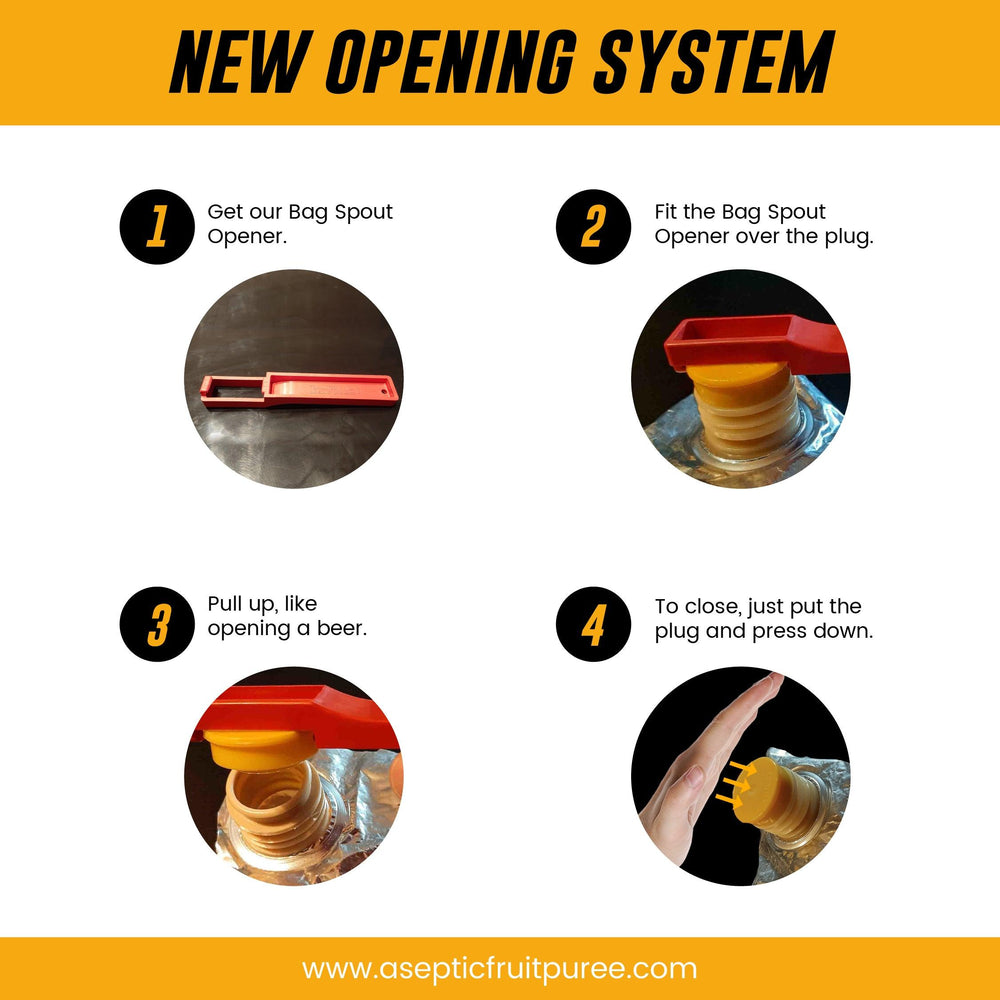 Did you already know about our new opening system? - AFP | Aseptic Fruit Purees