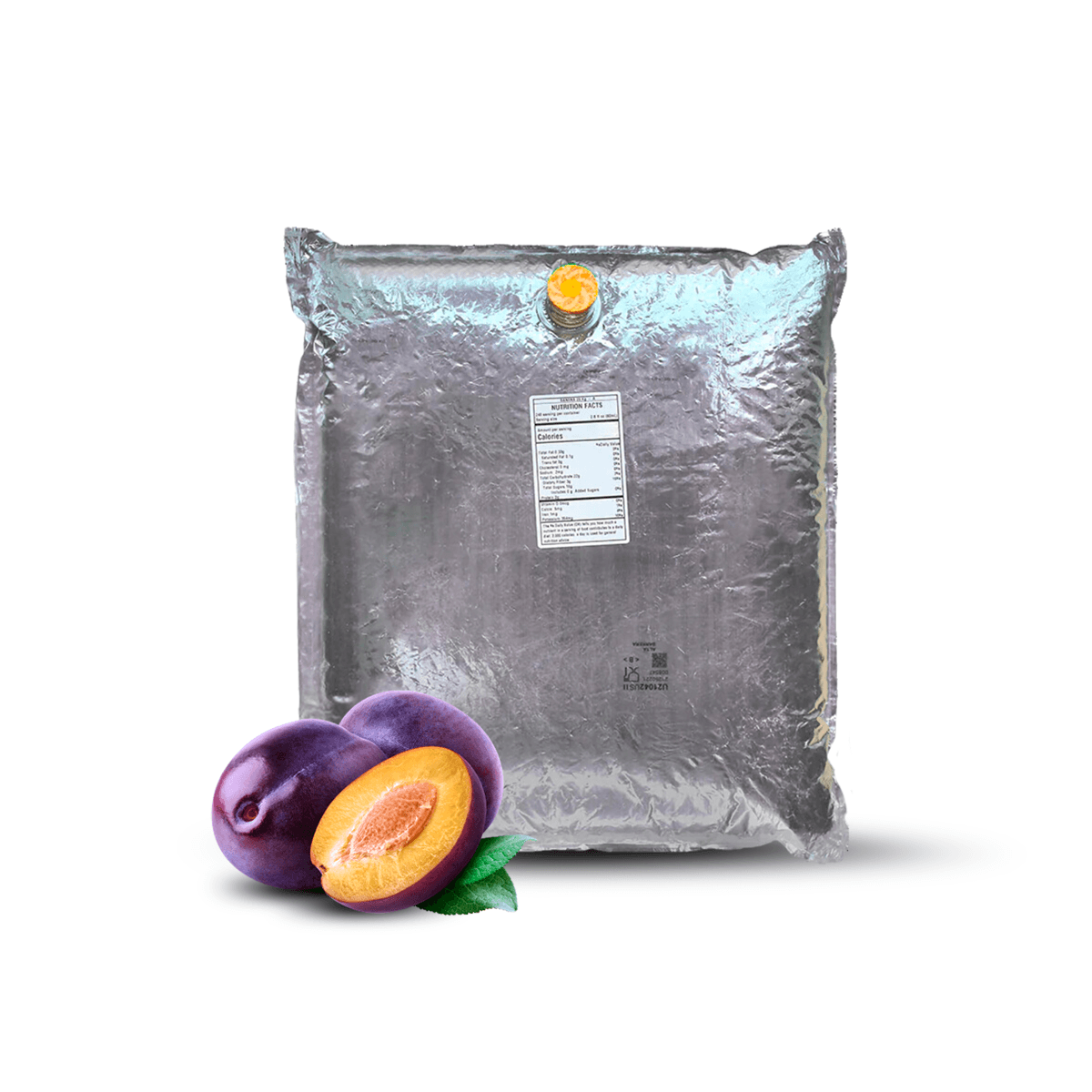 44 Lb Plum Aseptic Fruit Purée Bag (Prunus Domestica Variety) - AFP | Aseptic Fruit Purees