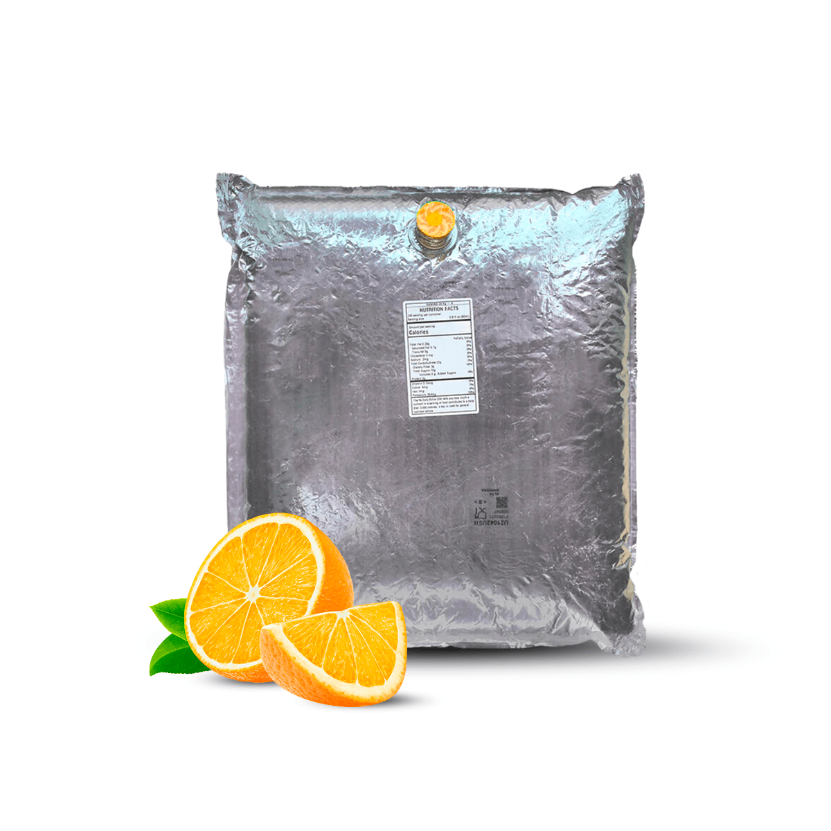 44 Lb Orange Aseptic Fruit Purée Bag - AFP | Aseptic Fruit Purees