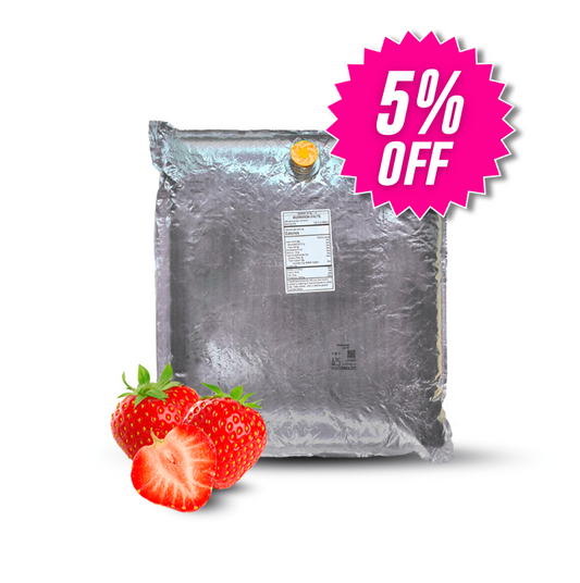 44 Lb Strawberry Aseptic Fruit Purée Bag