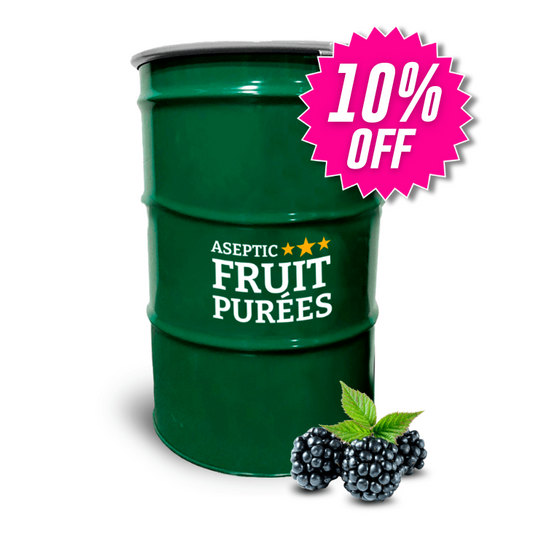 440 Lbs Blackberry (North America - Tupy variety) Aseptic Fruit Purée Drum^