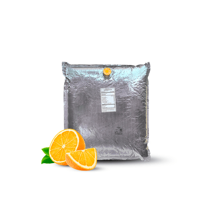 11 Lb Orange Aseptic Fruit Purée Bag - AFP | Aseptic Fruit Purees