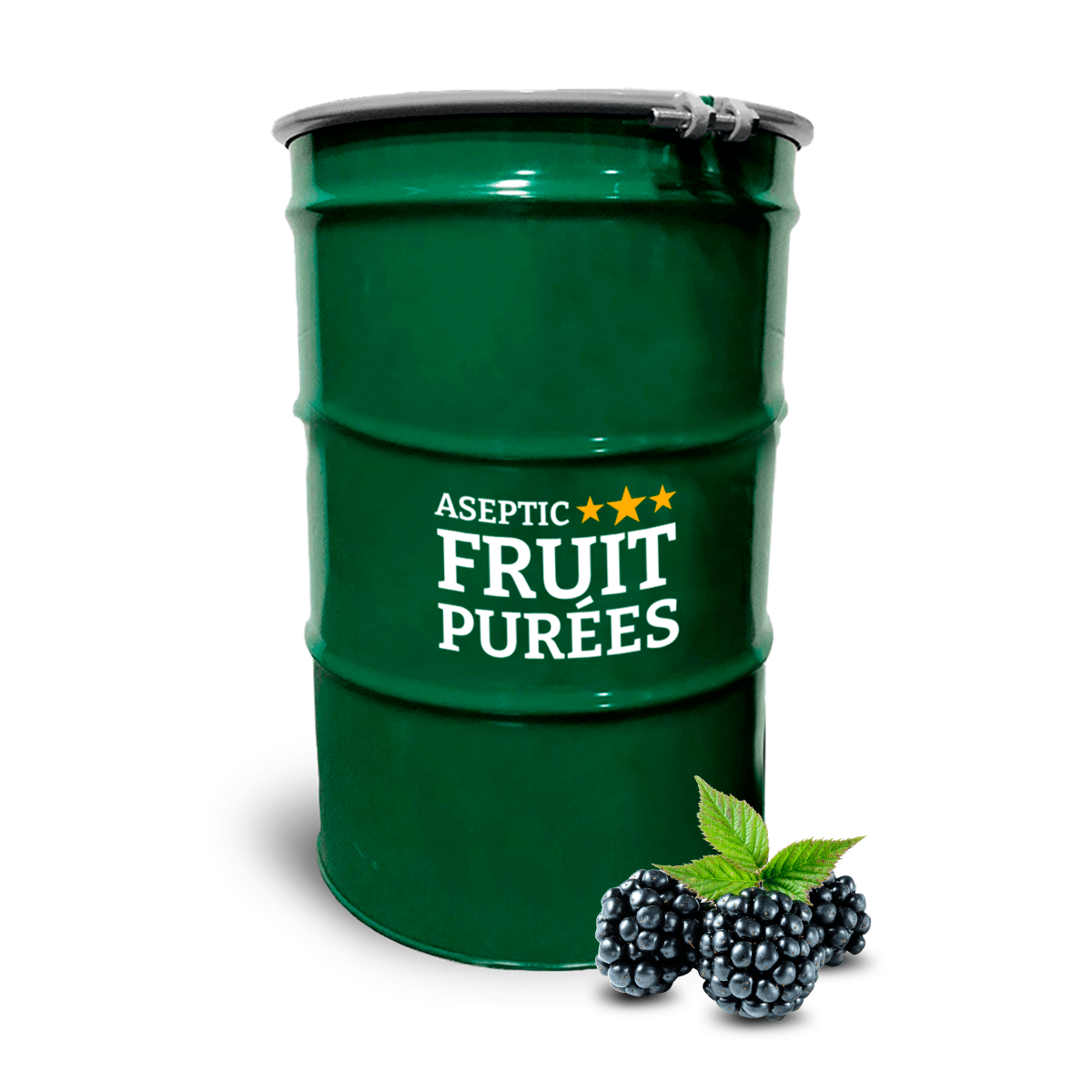 440 Lbs Blackberry (North America - Tupy variety) Aseptic Fruit Purée Drum^ - AFP | Aseptic Fruit Purees