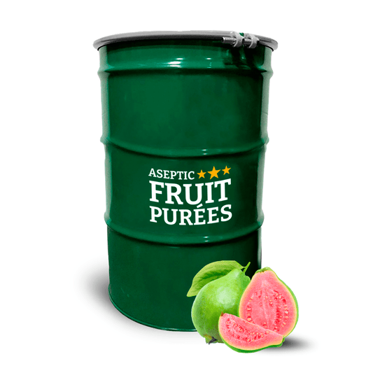 485 Lbs Pink Guava Aseptic Fruit Purée Drum