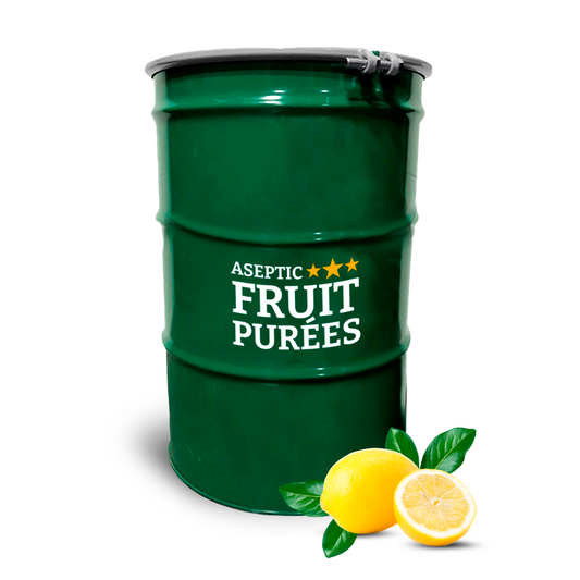 485 Lbs Lemon Aseptic Fruit Purée Drum