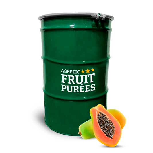 440 Lbs Papaya Aseptic Fruit Purée Drum