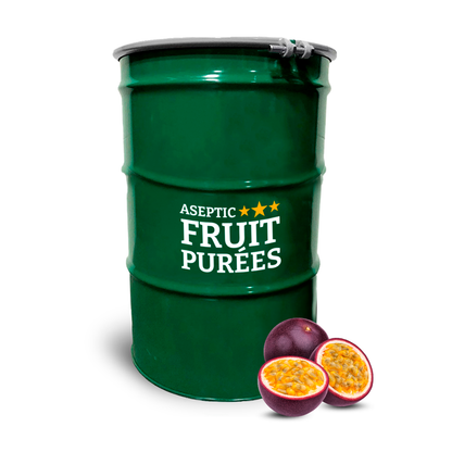 440 Lbs Passion Fruit (Purple) Aseptic Fruit Purée Drum