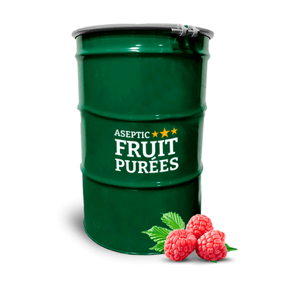 440 Lbs Raspberry Aseptic Fruit Purée Drum - AFP | Aseptic Fruit Purees