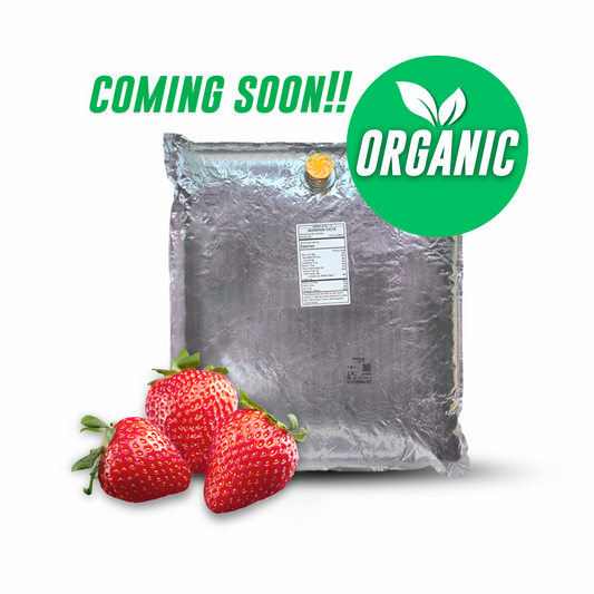 44 Lb ORGANIC Strawberry Aseptic Fruit Purée Bag COMMING SOON!
