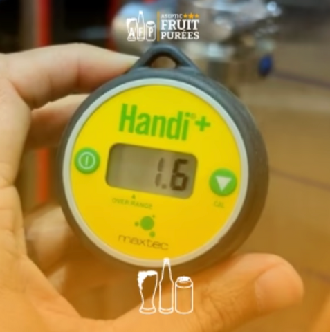 TAKING O2 READINGS BEFORE TRANSFERRING FINISHED BEER
