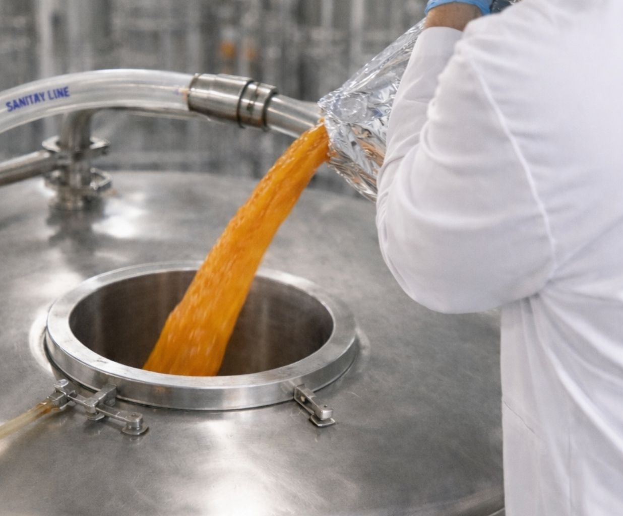 Co-packer production-ready fruit puree application