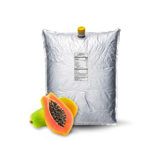 44 Lb Papaya Aseptic Fruit Purée Bag