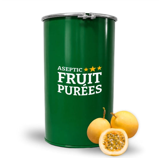 485 Lbs Passion Fruit Aseptic Fruit Purée Drum