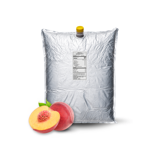 44 Lb Peach Aseptic Fruit Purée Bag