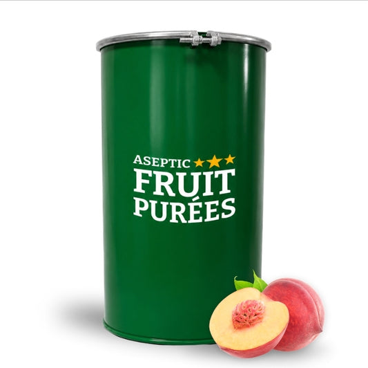 440 Lbs Peach Fruit Aseptic Fruit Purée Drum