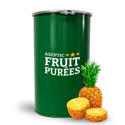485 Lb Pineapple Aseptic Fruit Purée Drum