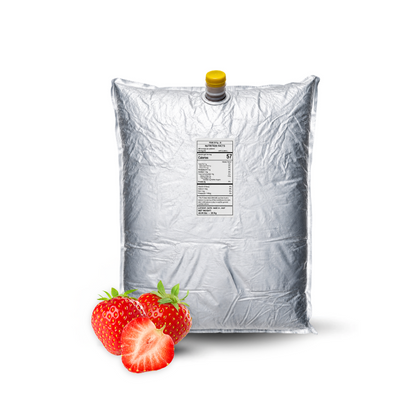 44 Lb Strawberry Aseptic Fruit Purée Bag