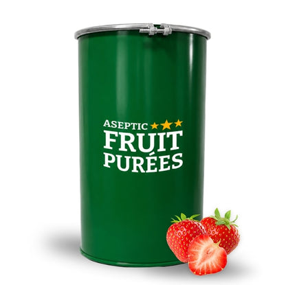 485 Lbs Strawberry Fruit Aseptic Fruit Purée Drum