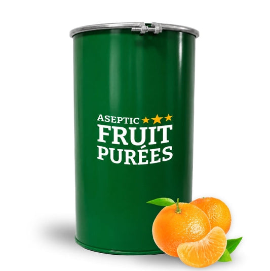 485 Lbs Tangerine Aseptic Fruit Purée Drum